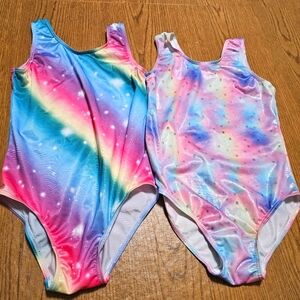 Qoozz Shiny Galaxy Leotards Dance Gymnastics